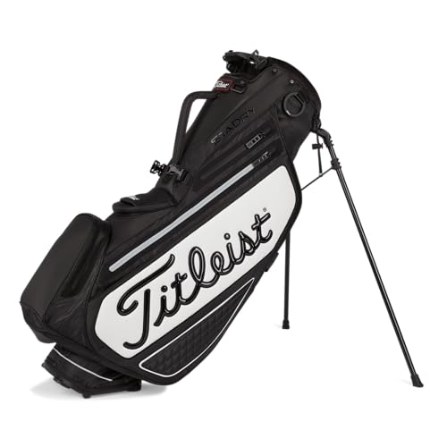 Titleist Tour Series Premium Stand StaDry Golf Bag, Black/White - Image 2