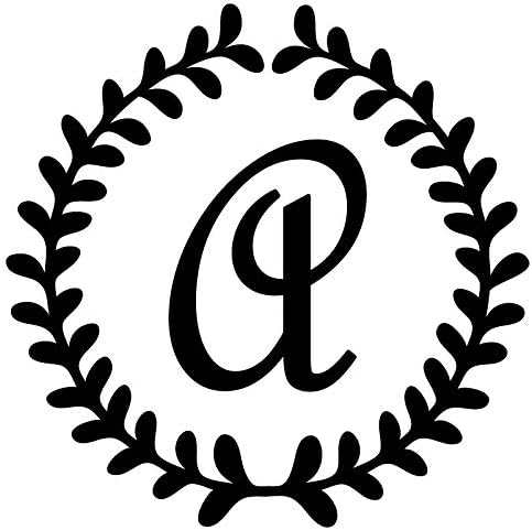 Nc Smile イニシャル A 英字 アルファベット 頭文字 デコレーション シール カッティング ステッカー Lサイズ 10センチ 耐水 車 窓ガラス 屋外用 ブラック 売り切れ必至