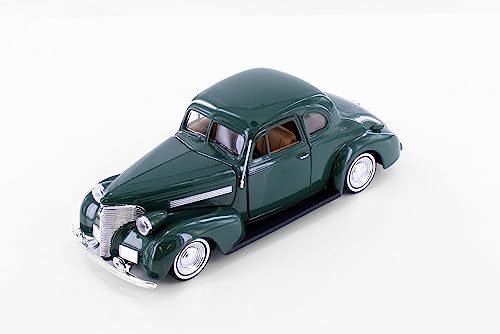 Modelo de Auto Clásico Coupe 1939 Verde 1:24 miniatura 4