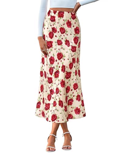 Image of BTFBM Satin Skirts for Women Trendy 2026 Summer Fall