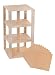 Premium Sand-Colored Stackable Base Plates - 10 Pack 6" x 6" Baseplate Bundle with 80 Sandy Yellow Bonus Building Bricks (LEGO® Compatible) - Tower Construction
