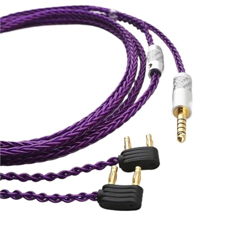 Cable para auriculares plateado HiFi 3.5mm 0.7m miniatura 2