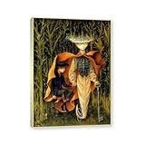 NHLDZYH Marco Dorado Champán-Réplicas de cuadros famosos, (Acuario) de Remedios Varo, Póster artístico para pared, Impresión Cuadros Abstracto sobre Lienzo 60x84cm
