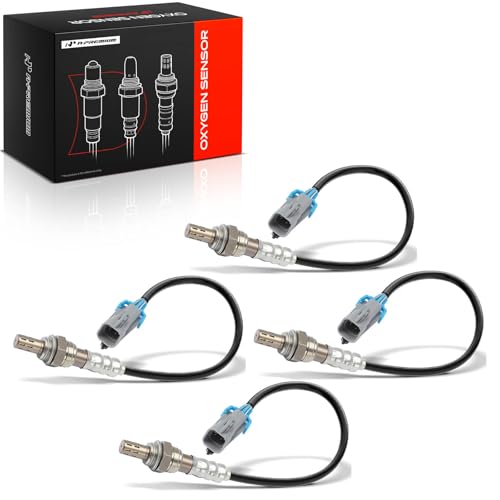 A-Premium 4Pcs O2 Oxygen Sensor Upstream and Downstream Compatible with Cadillac, Chevy & GMC Models - Escalade, Silverado 1500 04-05, Suburban 1500 03-04, Tahoe, Sierra 1500 03-05, Yukon 03-04 - 5.3L by A-Premium - Used condition - US$43.91