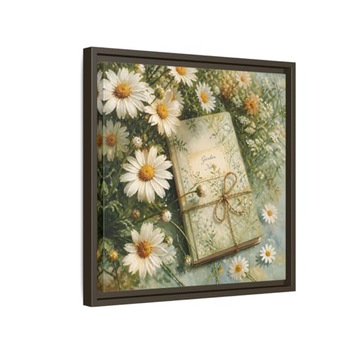 Tableau marguerites vintage pour habiller un mur vide au-dessus de la tête de lit