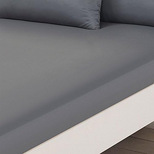 Brentfords Plain Dye Fitted Bed Sheet Non Iron Super Soft Easy Care Microfibre, Blush Pink - Double Size