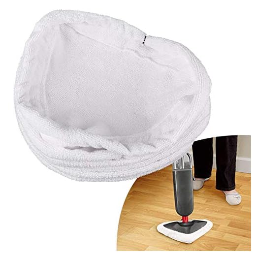 Queta 3 st universal tvättbar triangulär mikrofiber ångmopp dyna rengöringsdyna skydd kompatibel med X5 och Vax S2 ångmoppar