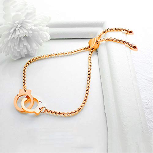 ZQword Bracciale a Manette Semplice per Donna