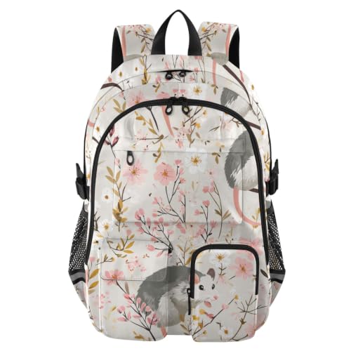 Mochilas de viaje escolares con estampados de jardín para universidad