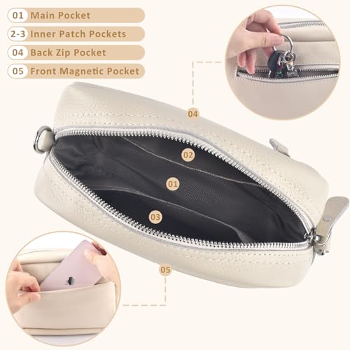 BROTOU Crossbody Bags for Women Leather Purses Small Handbags & Shoulder Bag with Adjustable Wide Strap with Gift Box 5