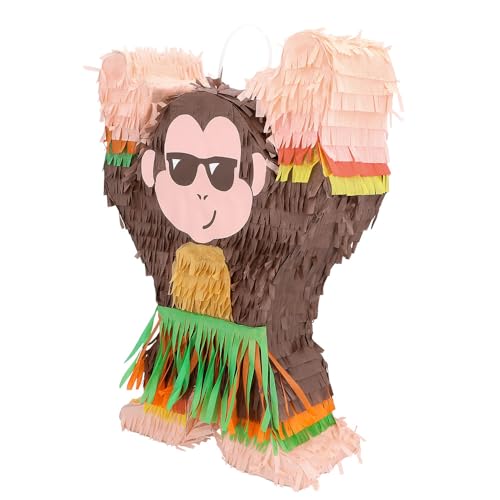 Boland 30969 - Pinata Affe, 39,5 x 10 x 27,5 cm, Hängedeko, Dekoration für Geburtstag, Mottoparty und Karneval