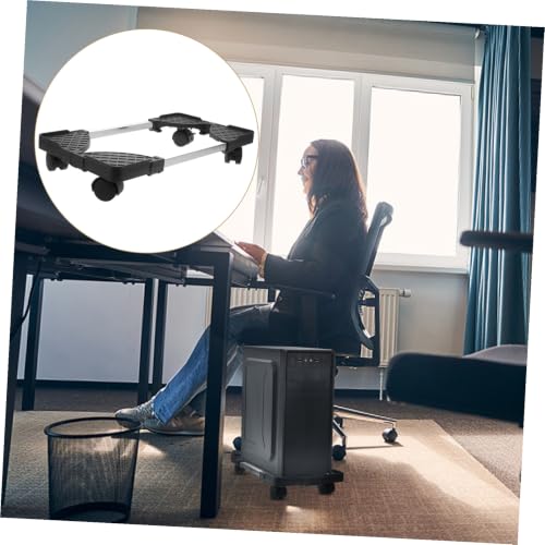 Soporte móvil para torre de CPU ARTIBETTER, con ruedas, ajustable (40-52 cm), para escritorio y oficina en casa miniatura 7