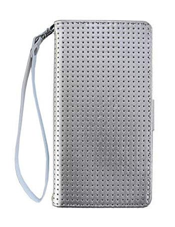 「kaupili」カバー Xperia10 VII SO-52F/SOG16/A502SO用 ケース 鏡/ミラー付き 本革ケース カード収納 スタンド機能 横開き カバー 手帳型ケースフラップ留め具短め (B18-ZP466CFJ)