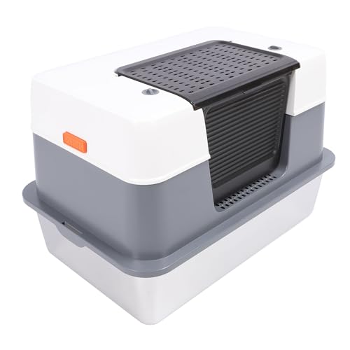 Arenero para gatos acero inoxidable grande con tapa miniatura 4