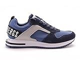 Bikkembergs, B4BKM0070 Hector - Low Top Lace UP Mode Casual, Navy Deep Pearl Grey, 40 EU