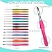 Yarniss Crochet Kits for Beginner, All-Inclusive Crochet Kit for Adults with 14 Size Ergonomic Crochet Hooks,12 Crochet Yarns Balls & Crochet Bag
