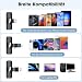 HMKCH Kabelloses Lavalier Mikrofon für Handy/iPhone/Computer, Wireless USB C Ansteckmikrofon für Videoaufnahmen, Vlog, TikTok, YouTube, Rauschunterdrückung, Plug-Play Clip on Mikrofon-Sets