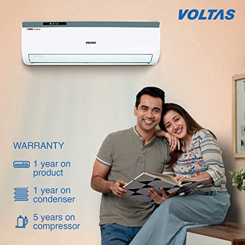 Image of Voltas 1.5 Ton 3 Star Dust Filter, Antibacterial Coating Split System AC (Copper, 183EZA, White)