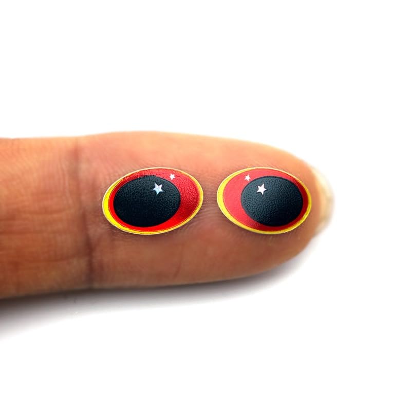 240 piezas ojos artificiales para señuelos de pesca 7.5mm y 9mm miniatura 5