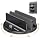 OMOTON VL04 360° Rotating Vertical Laptop Stand Holder, Aluminum Dual-Slot Desk Organizer for MacBook & iPad, Sides Knob Adjustment (No Lost Screws), Holds Laptop, Tablet & Keyboard, Fits up to 17.3"