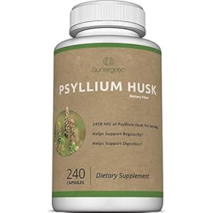 Premium Psyllium Husk Fiber Supplement 1450mg, 240 Capsules