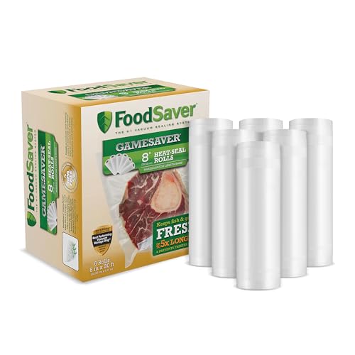 FoodSaver GameSaver Vacuum Sealer Bags, Rolls For Custom