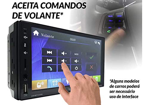 Central Multimídia Nissan Kicks Esp. Android E Ios Black Piano