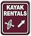 Kayak RENTALS Directional 45 Degrees UP Right Arrow Camping Aluminum Composite Outdoor Sign 20