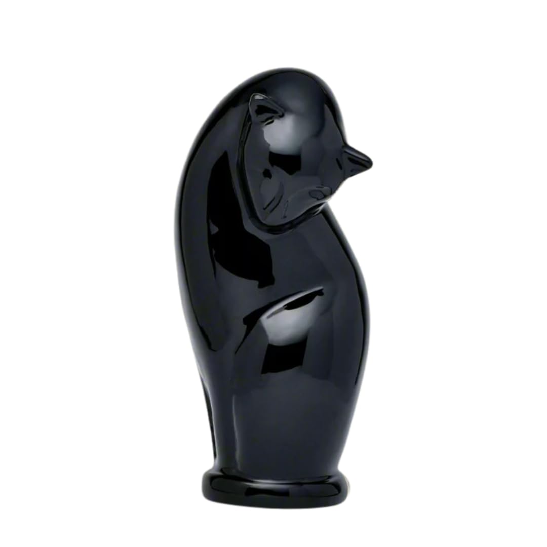 Royal Rapture Cat Kitty Figurine Pet Urn For Ashes Cremation Funeral Memorial Love Urns decorative|Alloy| (Chocolate Cat) RCM03-05