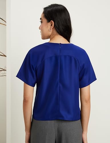 Image of Symbol Premium Women's Polyester Crop Top (Relaxed Fit | Stylish | Desk-to-Dinner) (Available in Plus Sizes)