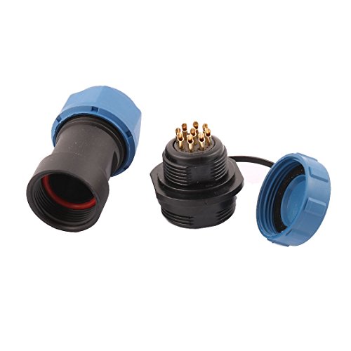 Conector Adaptador Aviation SP1711/P 9 Pines Azul Negro miniatura 1
