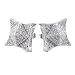 NIV'S BLING - 18k Yellow Gold/White Gold-Plated Iced Out Cubic Zirconia Lab Diamond Pyramid Square Earrings