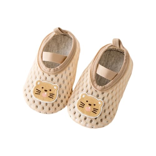 Breathable Baby Prewalkers 10 Months to 3 Years Infants Girls Floor Shoes Toddler First Walking Shoes for Indoor Khaki