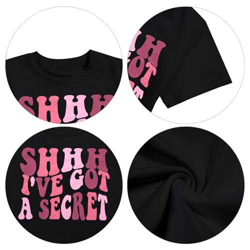 Image of LOTUCY Big Sister Shirt for Toddler Girls Cool Big Sis Club Tshirt Promoted to Big Sister Announcement Outfits