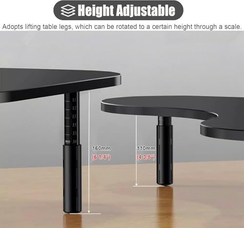 Support d'écran d'angle réglable en hauteur pour PC portable - 5