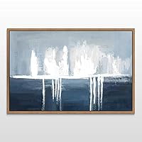 Framed Canvas Wall Art Abstract Landscape Canvas Prints Home Artwork Decoration for Living Room,Bedroom - 16x24 inches