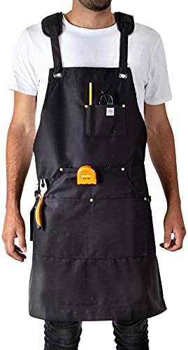 The First FR Canvas Welding Apron. Fire Resistant Safety Apron For Welding - The First Welding Apron To Follow NFPA Guidelines For Fire Retardant - Fire Retardant Apron -Safety Apron For Welders