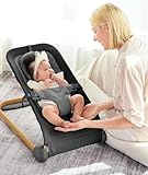 Picture of Fodoss Baby Bouncer,Portable Seat for Infants, Ergonomic Design Baby Bouncer Chair, Bouncer for Babies 0-12 Months, Black