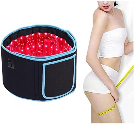 cabpay Red & Infrared Light Therapy Belt for Pain Relief Flexible Wearable Wrap Deep Therapy Pad with Timer for Back Shoulder Joints Muscle Pain（Blue