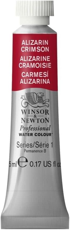 Winsor & Newton Professional Water Colour Paint, 5ml tube, Alizarin Crimson