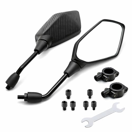 ミラーカール Amazon | ELIFEPARTS 汎用 バイクミラー M10 正ネジ L/R オートバイ