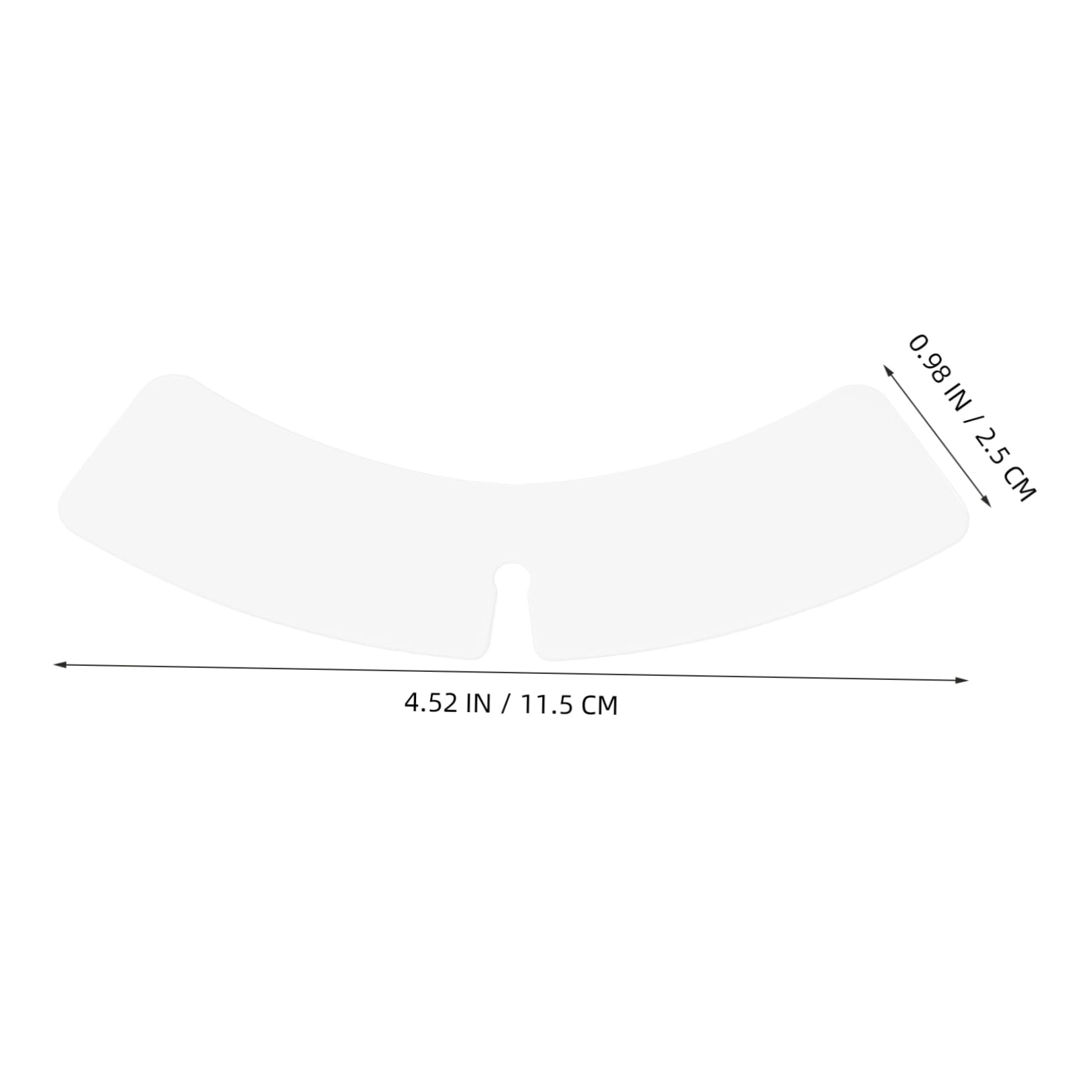 Beavorty 100Pcs Collar Stay Supports for Men Shirts Durable Plastic Collar Fixing Supplies Stylish Shirt Collar Support for Enhanced Appearance and Longevity