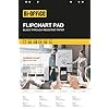 Bi-Office Flipoverpapier, Wit Papier 70 gr/m2, Blok met 50 Vellen, 650×980 mm, Pak van 5 blokken