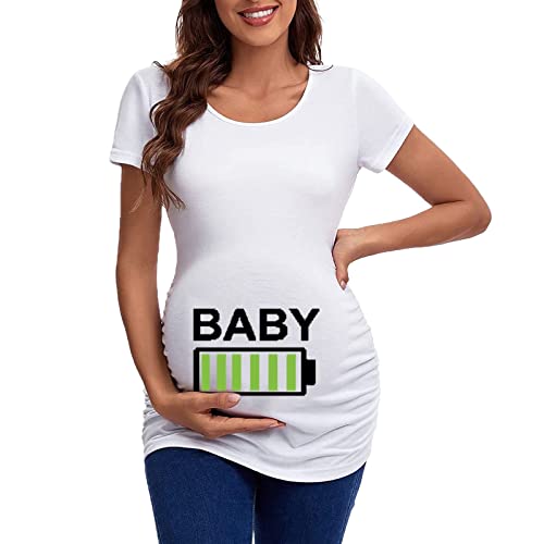 Ropa de maternidad manga corta cuello...