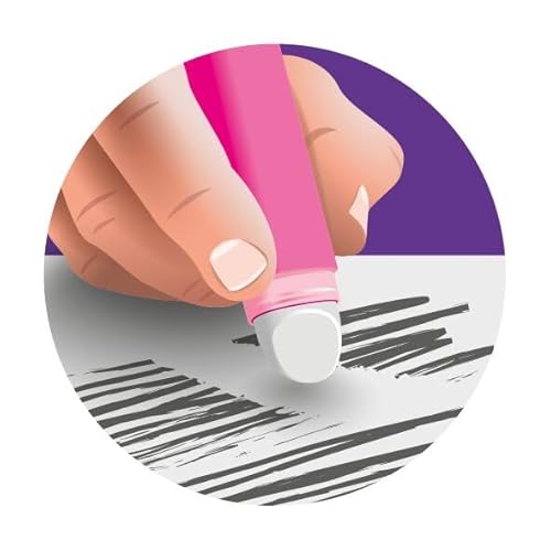 Maped Pixel-Party-Radiergummi, geschützter, effizienter und präziser Radiergummi, sehr praktisches Drehsystem, PVC- und phthalatfrei, Nachfüllpackung