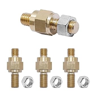 Hoypeyfiy Side Post Battery Terminal Bolts, 3/8-16 Stud Thread Standard Battery Post Stud Extender Screws Replacement for GM Trailer Brake Controls 4 Pack