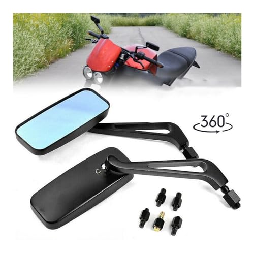 Espejo retrovisor motocicleta universal anti vibración para manillar moto 2