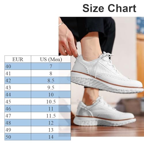 Image of Men's Casual Dress Oxfords Shoes Fashion Business Shoes Wide Feet Lace-up Shoes for Business Office Wedding