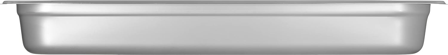 Carlisle FoodService Products Durapan Long Steam Table Pan for Catering, Hotel, and Restaurants, Stainless Steel, 1/2 Size 2.5 Inches Deep, Silver, (Pack of 6)