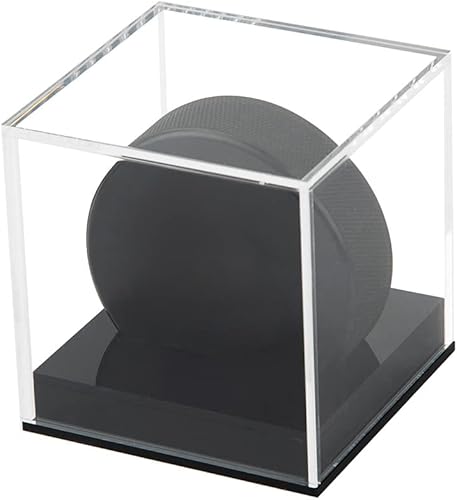 Miniatura 5 de Estuche transparente de exhibición de discos de hockey acrílico con soporte para exhibición de discos de hockey, caja de protección de
